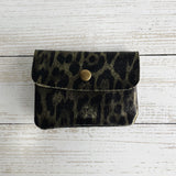 Penny Mini Leather Purse - Khaki