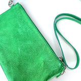 Eliza Leather Clutch Bag - Apple