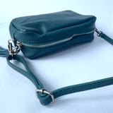 Agnes Tassel Leather Bag - Teal