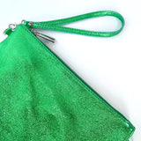 Eliza Leather Clutch Bag - Apple