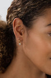 Mini Gold Ember Circle Earrings