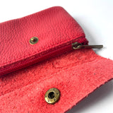 Penny Mini Leather Purse - Red