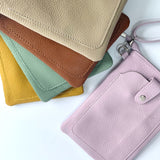 Wren Leather Phone Bag - Sage