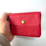 Penny Mini Leather Purse - Red