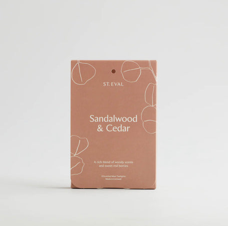 Sandalwood & Cedar Maxi Tealights - Pack of 6
