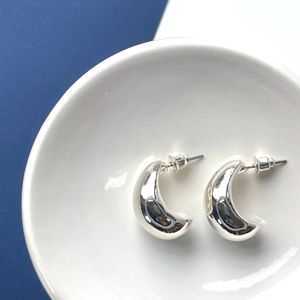 Rose Organic Shape Petal Earrings