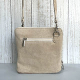 Clara Suede Crossbody Bag - Cream