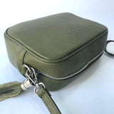 Emma Tassel Leather Bag - Khaki