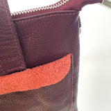 Wren Leather Phone Bag - Plum
