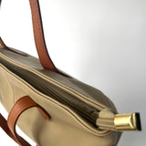 Tara Colour Block Tote - Mushroom