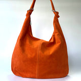 Margot Suede Hobo Bag - Satsuma