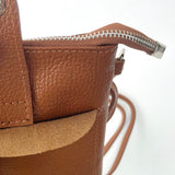 Wren Leather Phone Bag - Brown