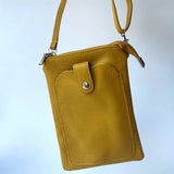 Wren Leather Phone Bag - Ochre
