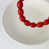 Recycled Glass Bracelet - Red