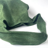 Annie Suede Shoulder Bag - Forest