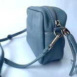 Agnes Tassel Leather Bag - Denim