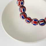 Recycled Glass Bracelet - Red Multi