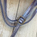Eliza Leather Clutch Bag - Lilac