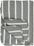 Cotton Quilt - Dusky Grey Stripe