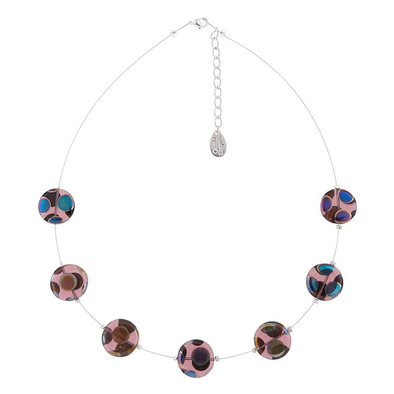 Dotty Puddles Purple Necklace
