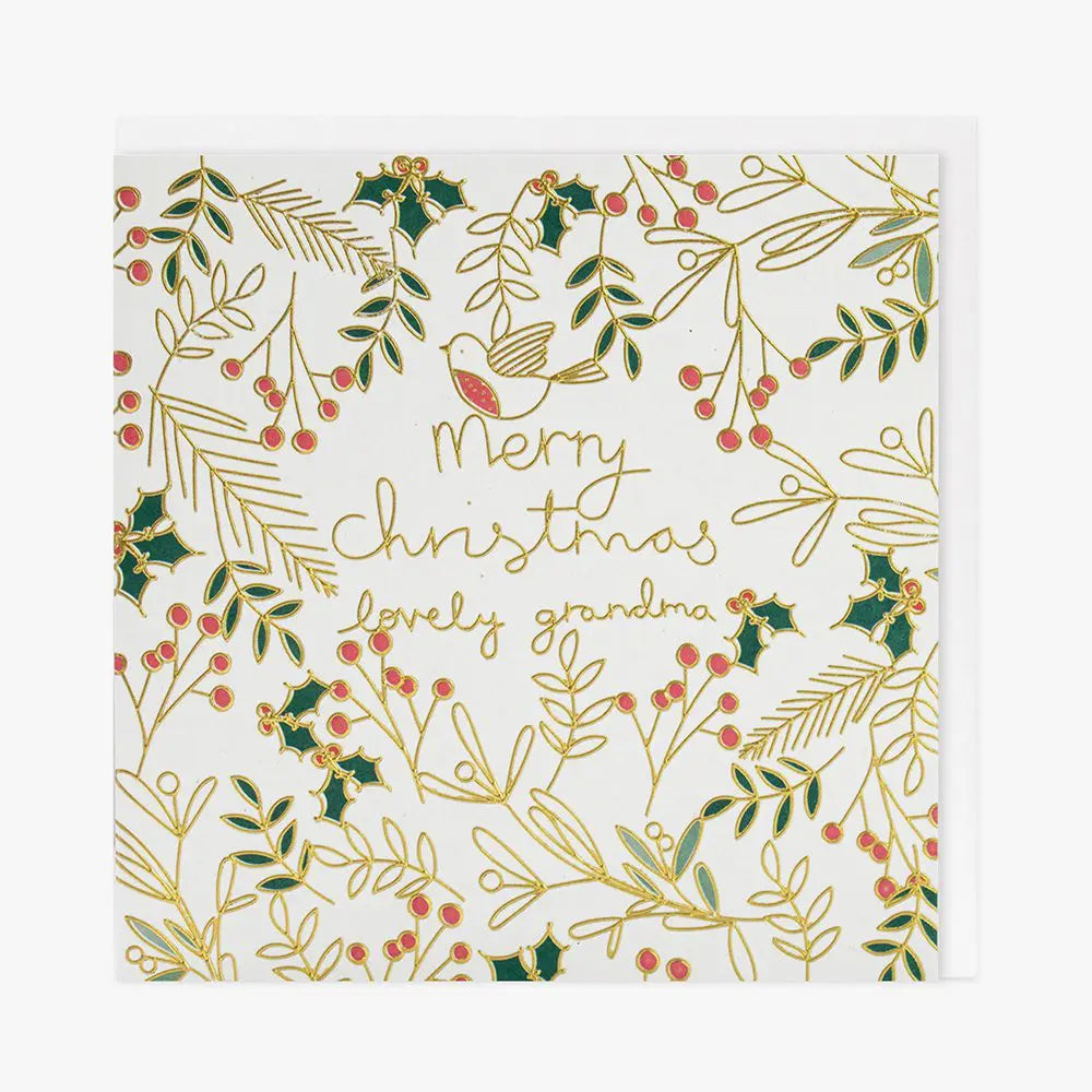 Merry Christmas Lovely Grandma Card