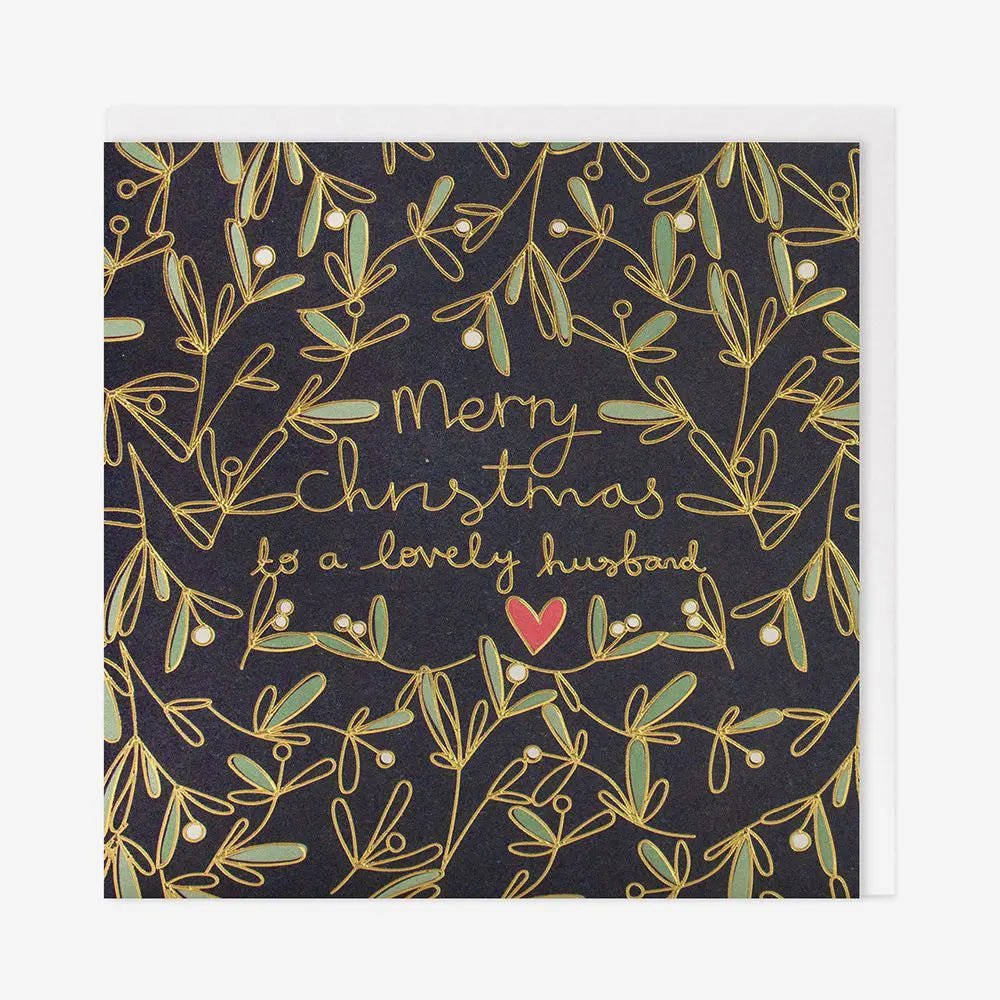Merry Christmas To A Lovely Husband Card