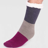 Orion Organic Cotton Slipper Cabin Socks - Dark Grey