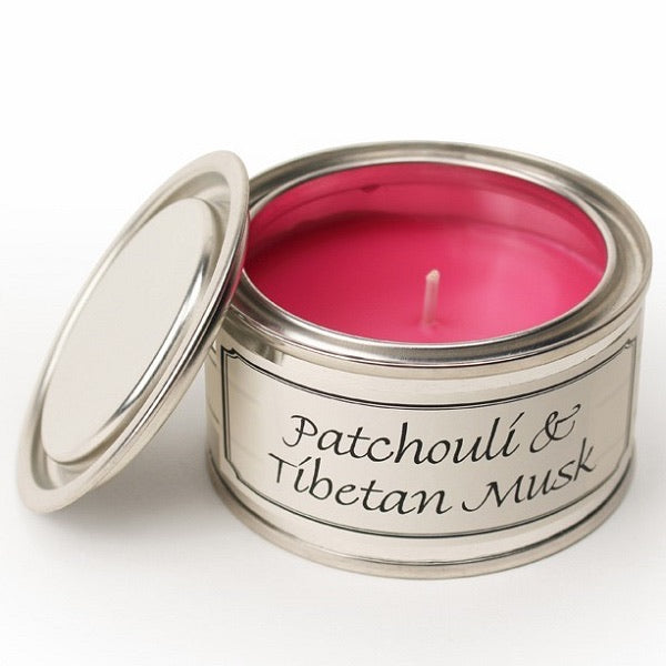 Patchouli & Tibetan Musk Paint Tin Candle