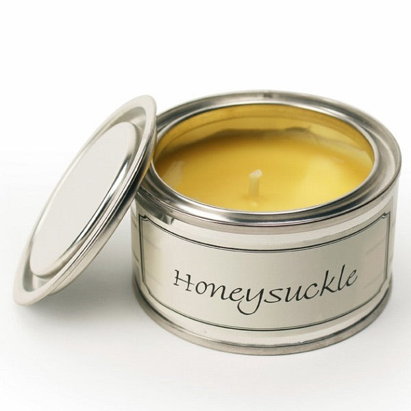 Honeysuckle Paint Tin Candle
