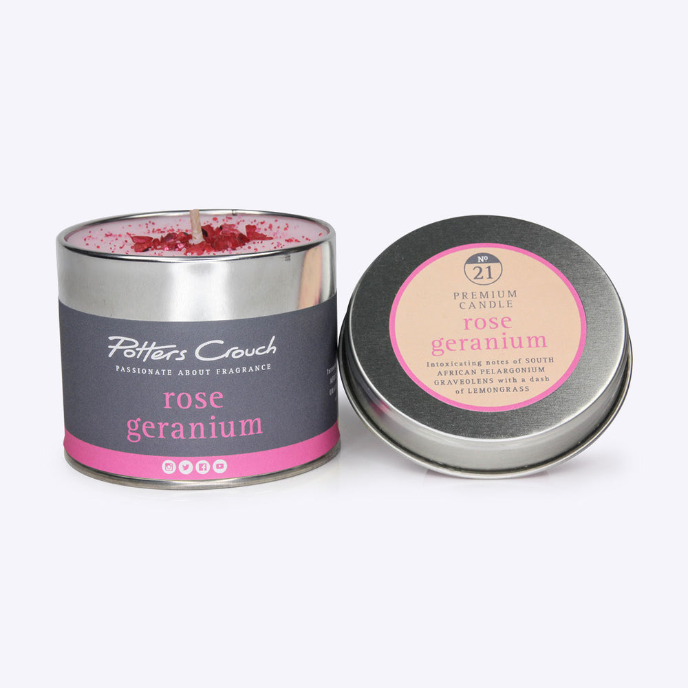 Rose Geranium Scented Candle