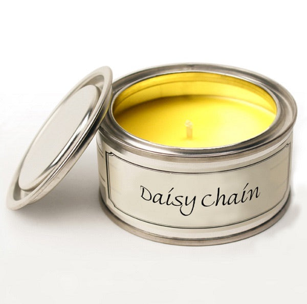Daisy Chain Paint Tin Candle