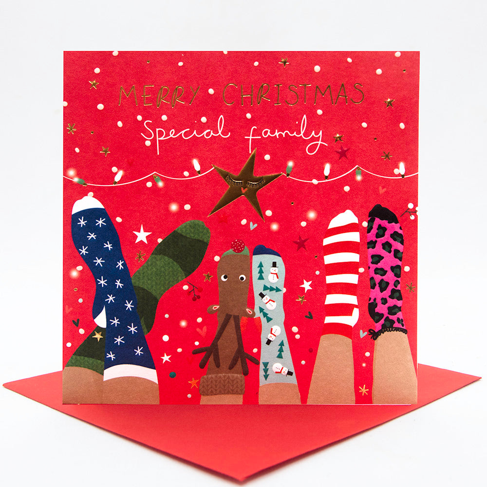 Special Family Electric Dreams Christmas Card