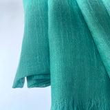 Cotton Modal Plain Scarf - Turquoise