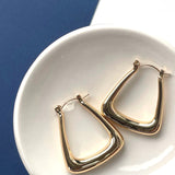 Diana Organic Triangle Earrings