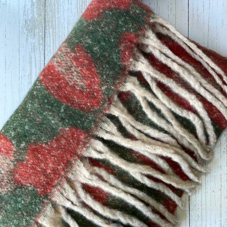 Lena Cosy Leopard Print Scarf - Khaki