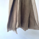 Cotton Modal Plain Scarf - Stone