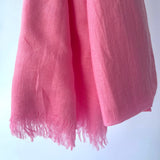 Maisy Cotton Modal Plain Scarf - Pink