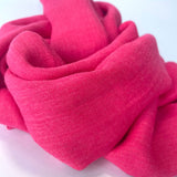 Cotton Modal Plain Scarf - Hot Pink