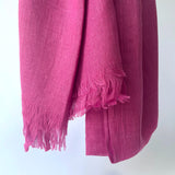Maisy Cotton Modal Plain Scarf - Fuscia