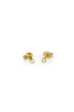 Mini Gold Ember Circle Earrings