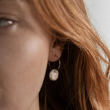 White Fleur Earrings