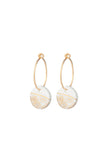 White Fleur Earrings