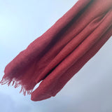 Maisy Cotton Modal Plain Scarf - Berry
