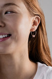 Periwinkle Silver Seaglass Earrings