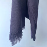 Cotton Modal Plain Scarf - Vintage Plum