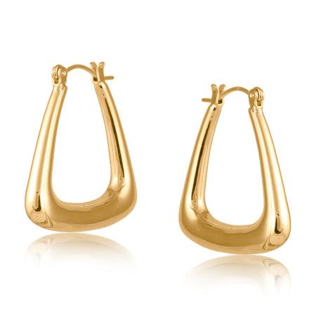 Diana Organic Triangle Earrings