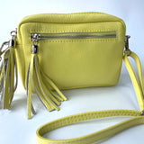 Agnes Tassel Leather Bag - Sherbet