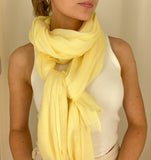 Maisy Cotton Modal Plain Scarf - Lavender