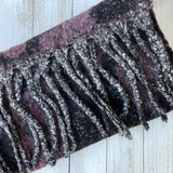Lena Cosy Leopard Print Scarf - Aubergine
