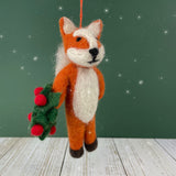 Handmade Felt Finley Fox Decoration